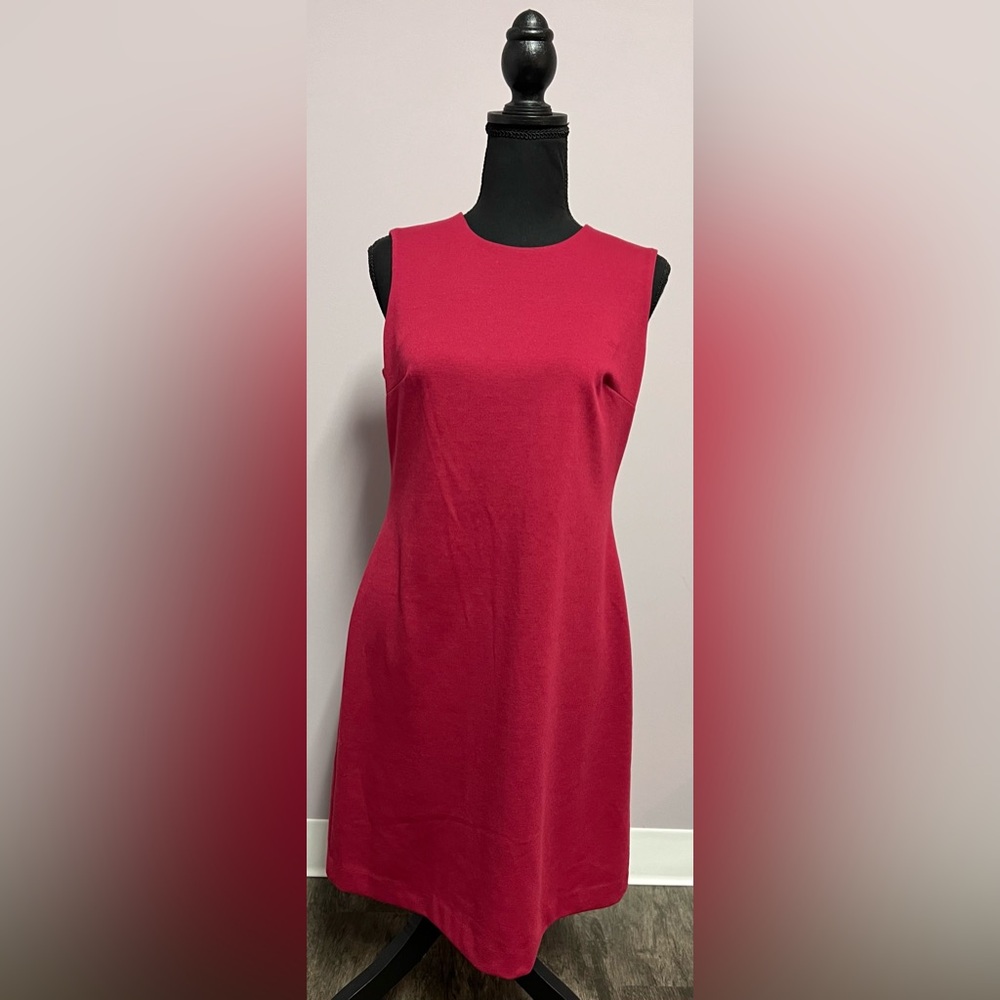CALVIN Klein SHEATH Dress 6 MAROON